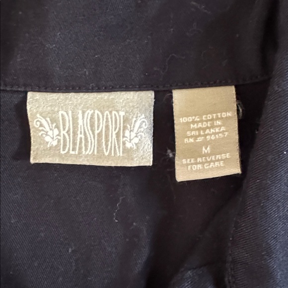 😊Blassport Black Lightweight Shirt Jacket with Button Front - Picture 2 of 6